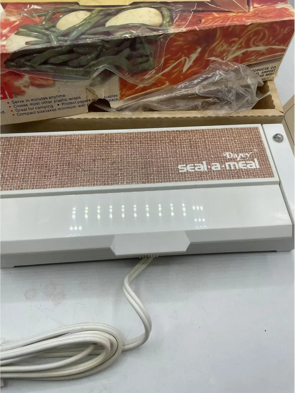 Vintage 1970s Dazey Seal-a-Meal Food Saver: New Old Stock Kitchen Decor